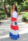 American Flag Maxi Skirt