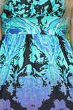 Aqua Printed Maxi Dress