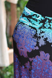 Aqua Printed Maxi Skirt
