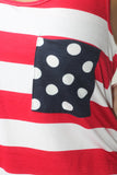 American Flag Tank Top With Back Bow