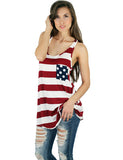 American flag tank top