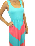 aqua and pink chevron dress 4