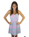 aqua and pink dress 2