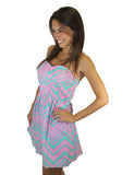 aqua and pink dress 3