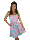 aqua and pink dress 4