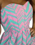 aqua and pink dress 5