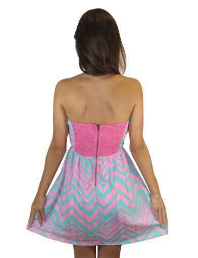 aqua and pink dress 6