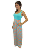 aqua chevron dress 5