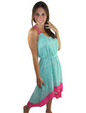 aqua high low dress 2