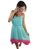 aqua high low dress 5