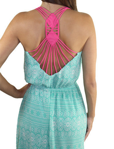 aqua high low dress 7