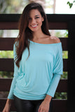 Aqua Long Sleeve Top