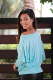 Aqua Long Sleeve Top
