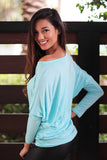 Aqua Long Sleeve Top