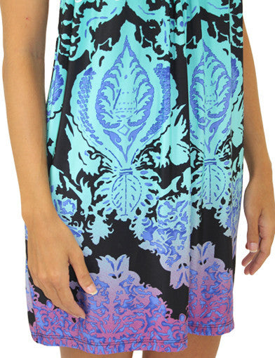 casual-aqua-short-summer-dress