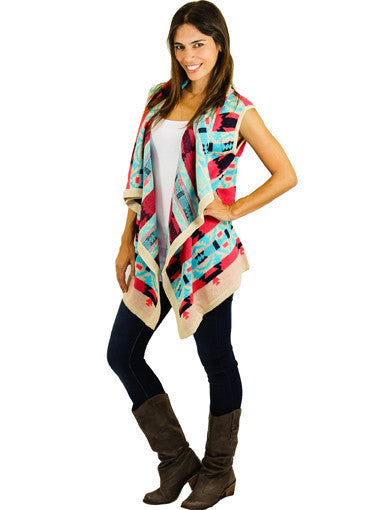 Long cute vest - semi front view
