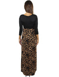 Maxi dress with scoop neck - back view