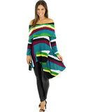 Multi color asymmetrical top - front view