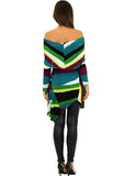 Multi color long sleeve top - back view