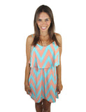 pink chevron dress 1
