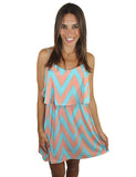 pink chevron dress 2