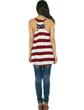 striped american flag top